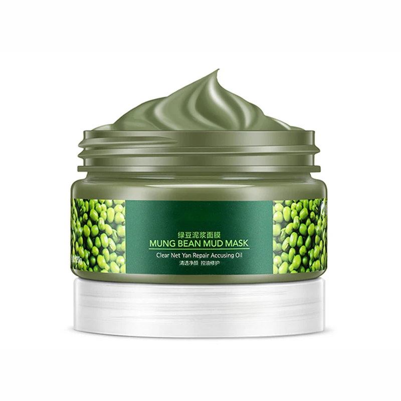

Mung Bean Mud Mask Skin Care Hydration Moisturizing Face Facial Mask Oil Control Cleansing Improve Rough Skin Beauty Delicate