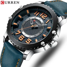 Новые кожаные часы для мужчин s Лидирующий бренд CURREN Модные мужские часы повседневные Бизнес Кварцевые наручные часы подарок Relogio Masculino