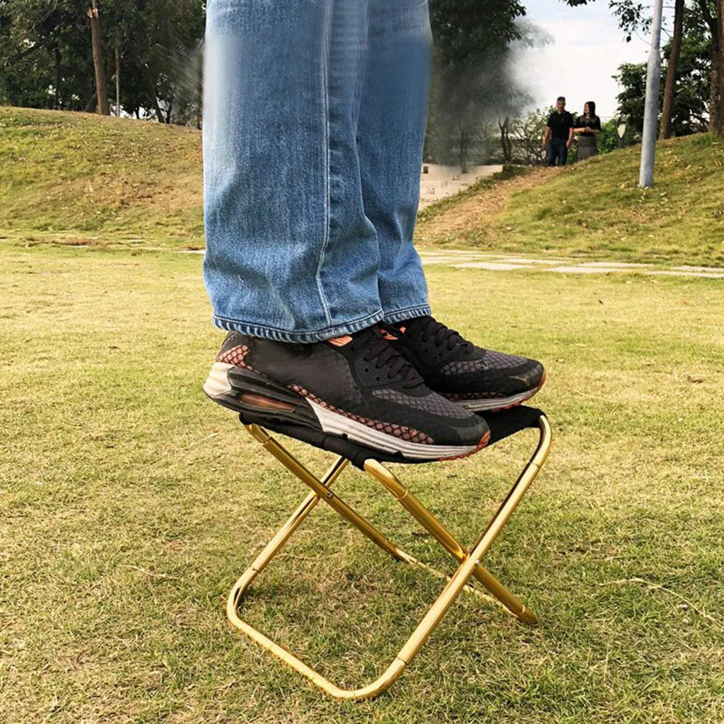 

Folding Stool Camping Chair Seat For Fishing Durable Multi Purpose Folding Step Stool Home Train Outdoor Storage Foldable K819