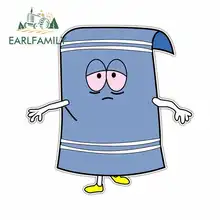 EARLFAMILY 13cm x 12.9cm for Towelie South Park Cartoon Car Stickers Bumper Trunk Truck Graphics Vinyl JDM Waterproof Anime
