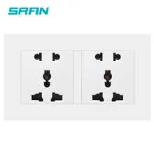 SRAN настенная розетка, двойная, универсальная, 5 отверстий, розетка 146 мм* 86 мм, настенная розетка, аксессуары для украшения дома