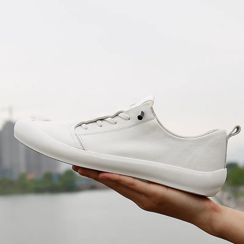 Genuine leather shoes men loafers white shoes brand cow leather mens casual flat spring summer male footwear KA3487 leather shoes