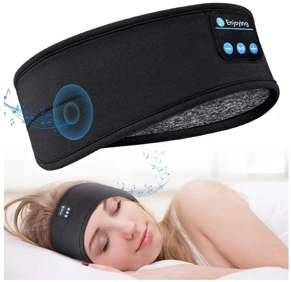 Bluetooth Sleeping Headphones Sports Headband Thin Soft Elastic