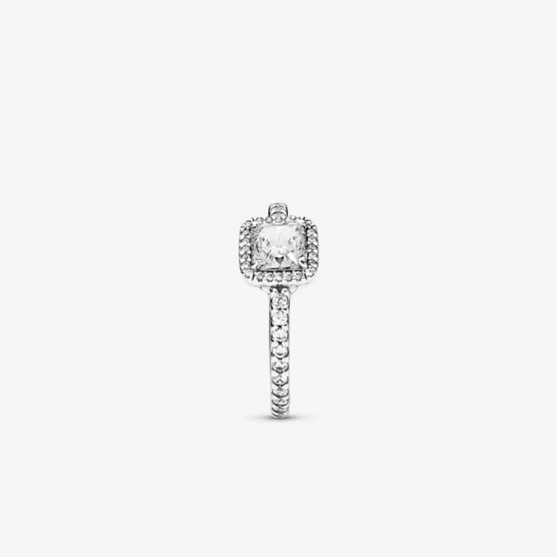 Индивидуальная элегантность циркониевое кольцо геометрический квадратный Модные кольца для женщин пара Свадебные обручальные ювелирные изделия подарок