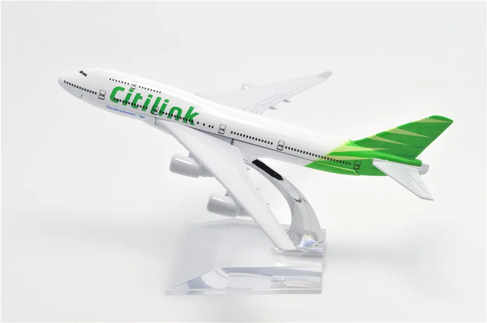 Династия Тан(TM) 1:400 16 см Boeing B747-400 Citilink металлическая модель самолета Игрушечная модель самолета