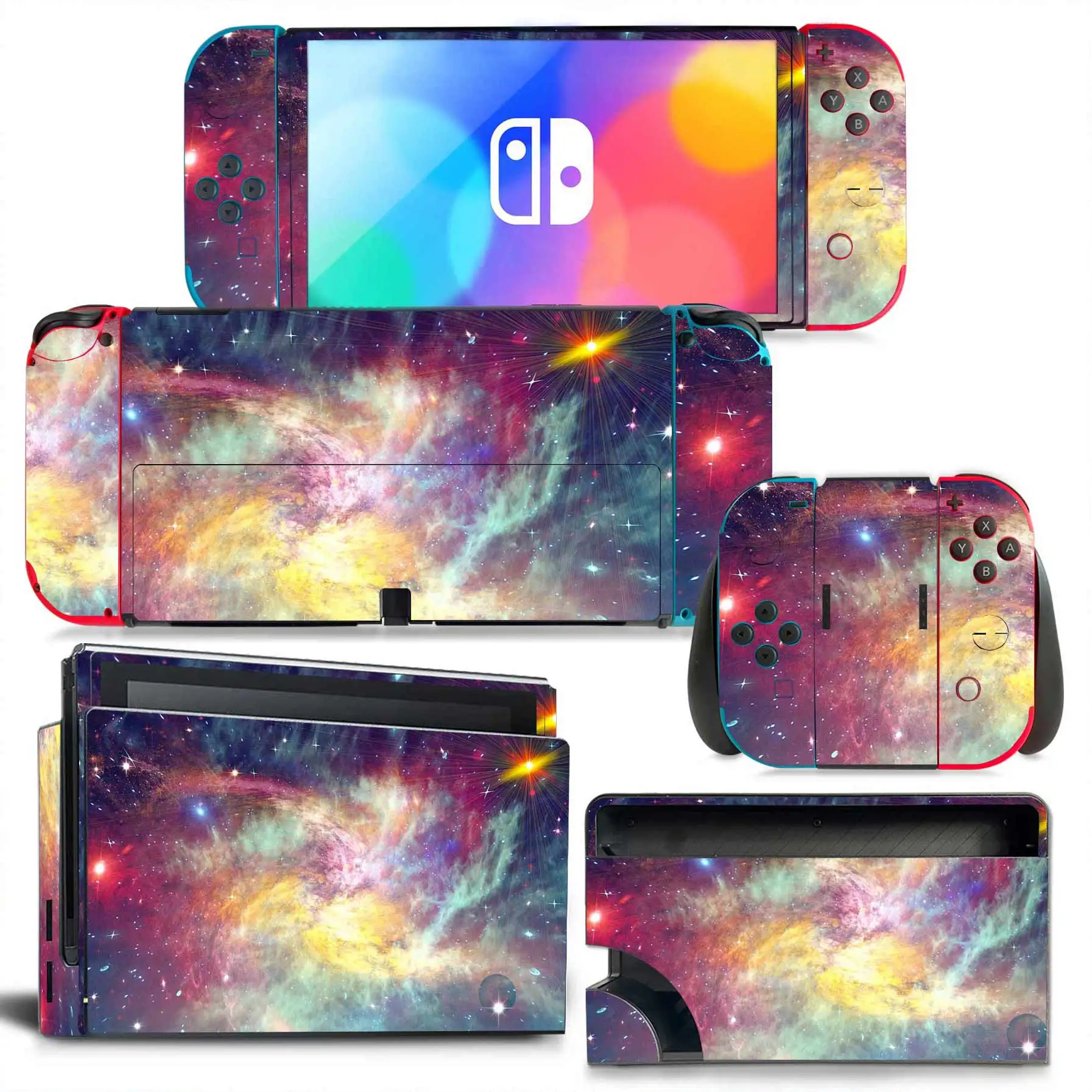 Customize Game Anime Cartoon Cute Pink Metroid Vinyl PVC Skin Sticker For Nintendo Switch OLED Model