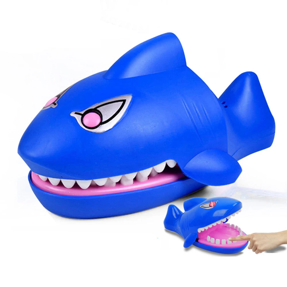 Pulzze Biting Finger Shark Game Toys Tricky Funny Biting Hand Crocodile Practical Jokes for Children Gift