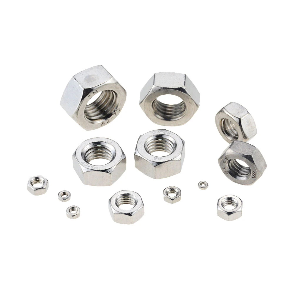 no logo Nut 100pcs/Lot Metric Thread DIN934 M4 304 Stainless Steel Hex Nut Hexagonal Nut Screw Nut A2-70 no logo Nut 100pcs/Lot Metric Thread DIN934 M4 304 Stainless Steel Hex Nut Hexagonal Nut Screw Nut A2-70