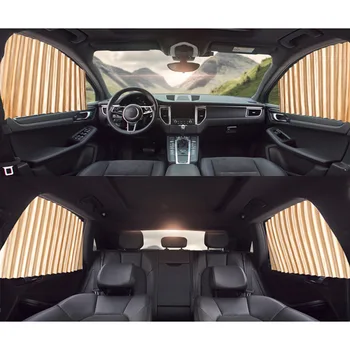 

4Pcs/Set Magnetic Car Curtains Window Shade for Side Windows Baby Sun Shade Protection Adjustable Foldable Car Accessories