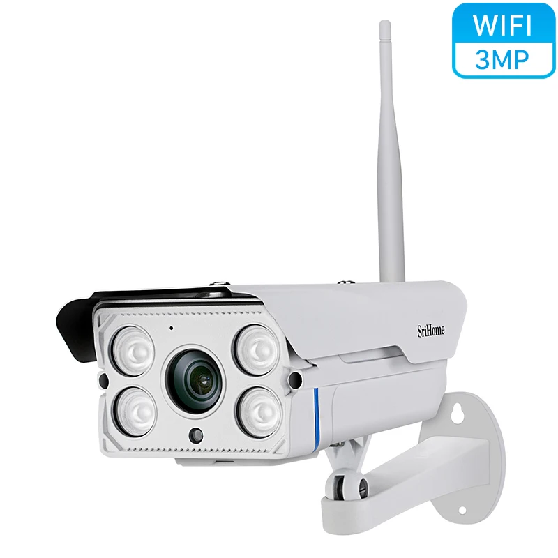 Srihome SH027 3MP Wifi IP камера 3X Zoom наружная Водонепроницаемая беспроводная ONVIF детектор