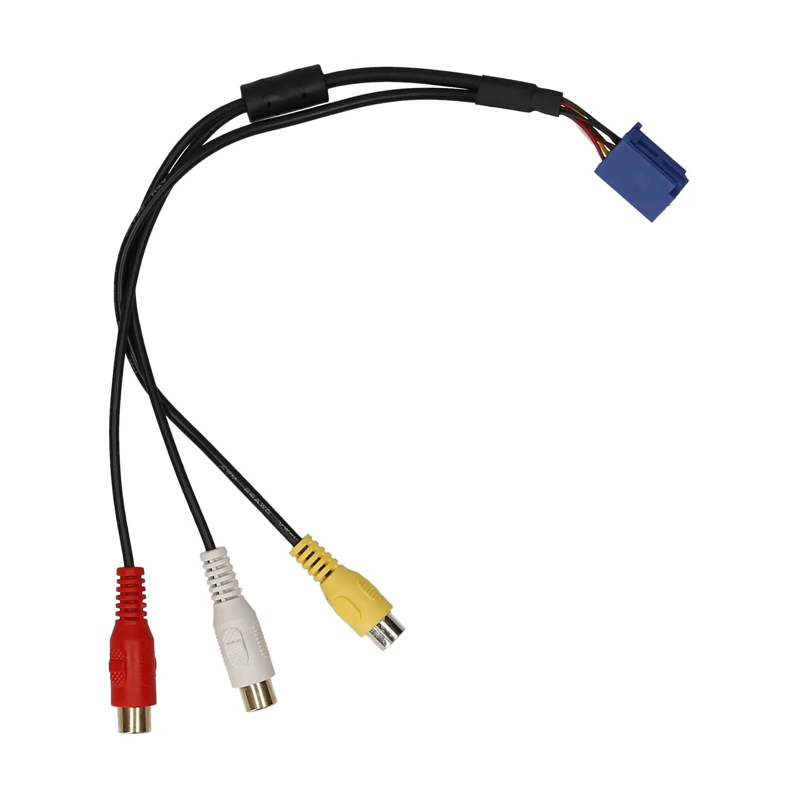 Автомобильный адаптер RCA VTR кабель 6-контактный переходник с внутренней Синий A/V