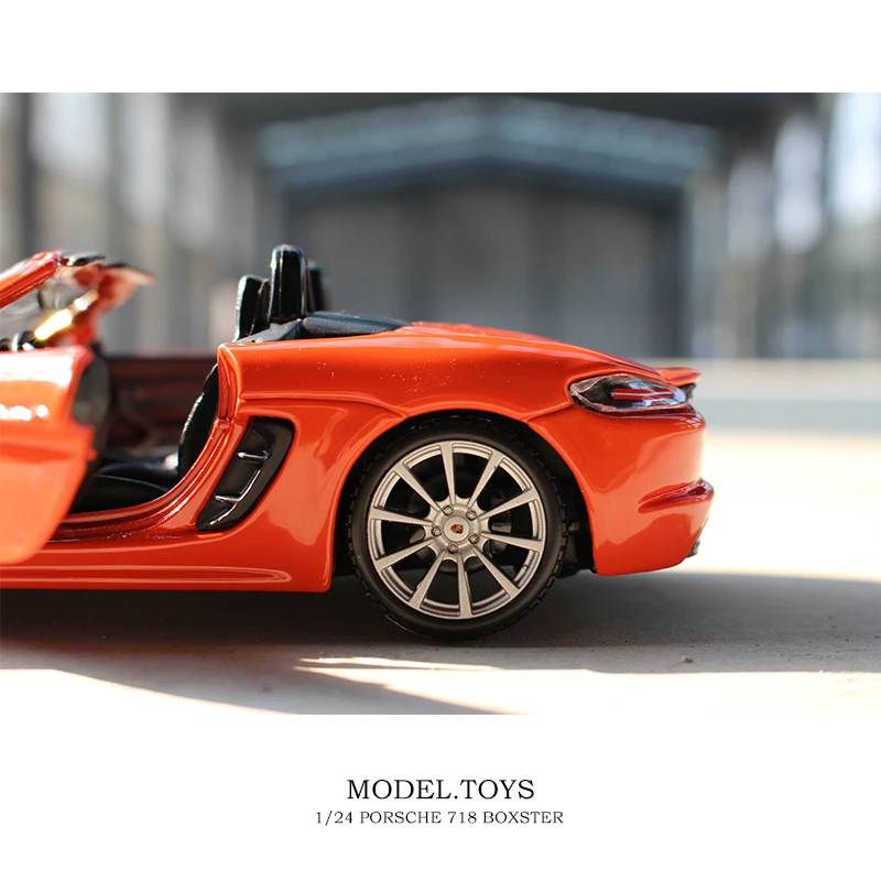 Bburago 1:24 Porsche BOXSTER моделирование сплава Модель автомобиля ремесла украшения Коллекция игрушек инструменты подарок