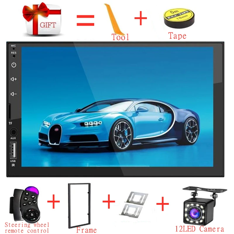 2 Din высококачественное автомобильное радио 7 дюймов HD авто мультимедийный плеер