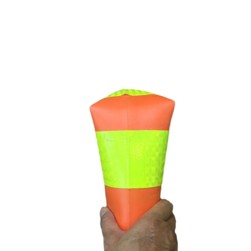 45CM EVA Reflective Safety Soft Standing Pillars Warning Reflective Plastic Road Sign