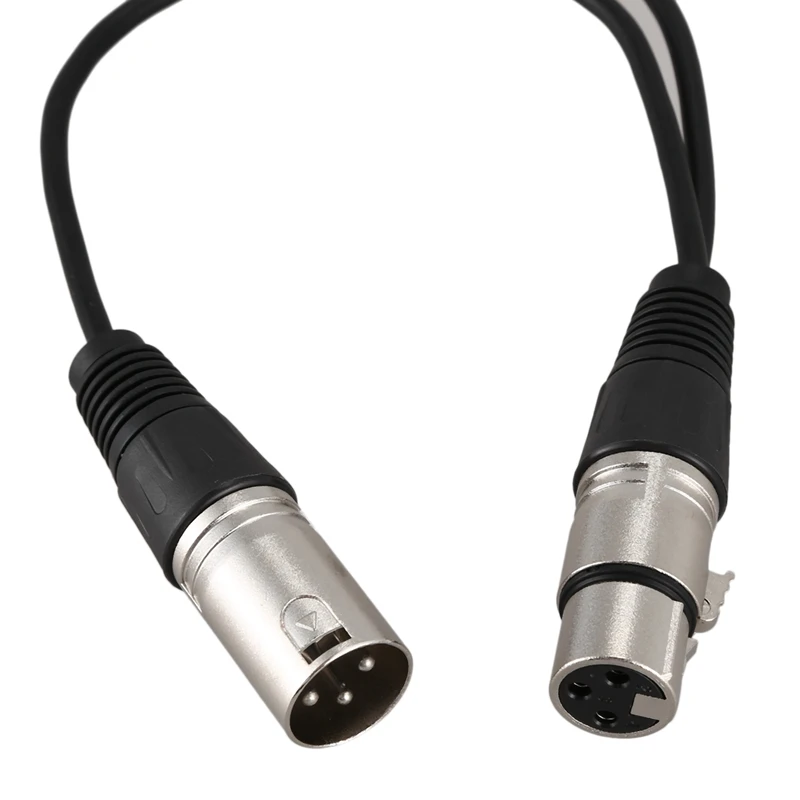 3pin XLR Женский Джек двойной 2 штекер Y сплиттер кабель адаптер 1 фут шнур