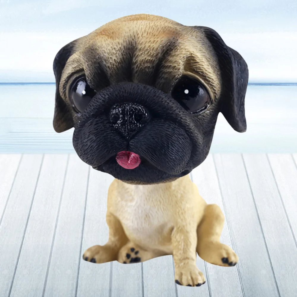 Украшение для автомобиля креативная Желтая Собака вращающаяся голова