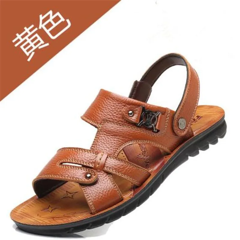 Новинка; мужские сандалии и шлепанцы; удобная и дышащая легкая Повседневная износостойкая модная мужская обувь с нескользящей подошвой