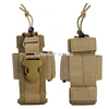 Adjustable Tactical Radio Holder Bag Molle Two Way Radio Holster Pouch Holder Nylon Duty Storage Case Walkie TalkieBag 2