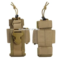 Adjustable Tactical Radio Holder Bag Molle Two Way Radio Holster Pouch Holder Nylon Duty Storage Case Walkie TalkieBag 2