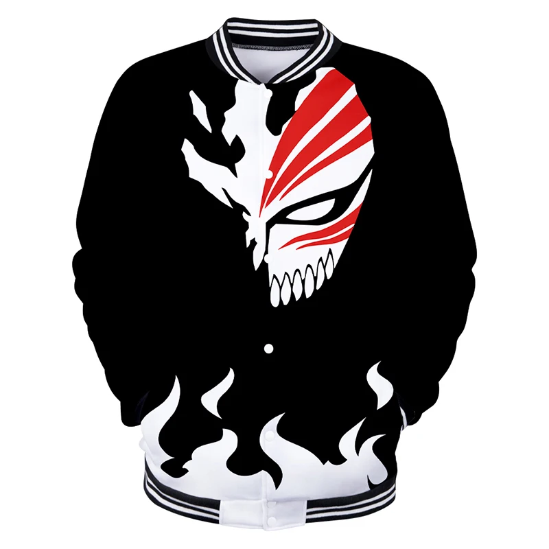 

Japan Anime Cartoon Bleach 3d Baseball Jacket Coat Men Women Hoodie Sweatshirts Tops Long Sleeve Costume Cosplay Hoodies Jackets