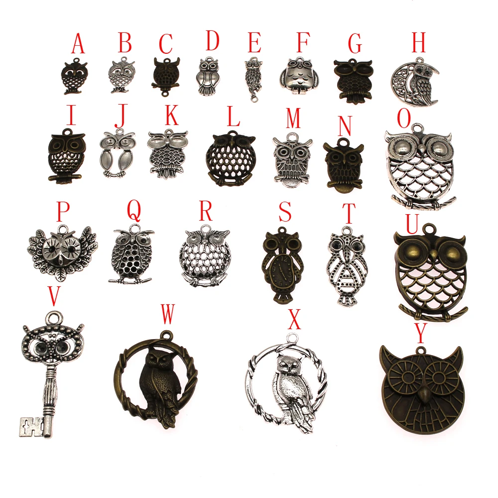 10pcs Owls Items Charms For Jewelry Making Creative Handmade Birthday Gifts | Украшения и аксессуары