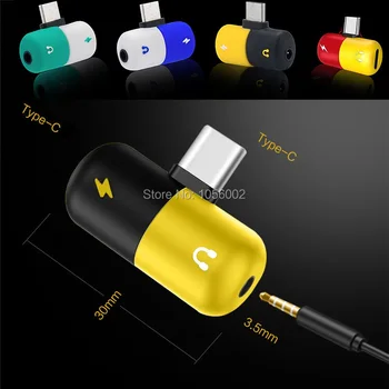 

type c to Audio 3.5mm Jack Charging Audio Adapter Converter For samsung Xiaomi Huawei