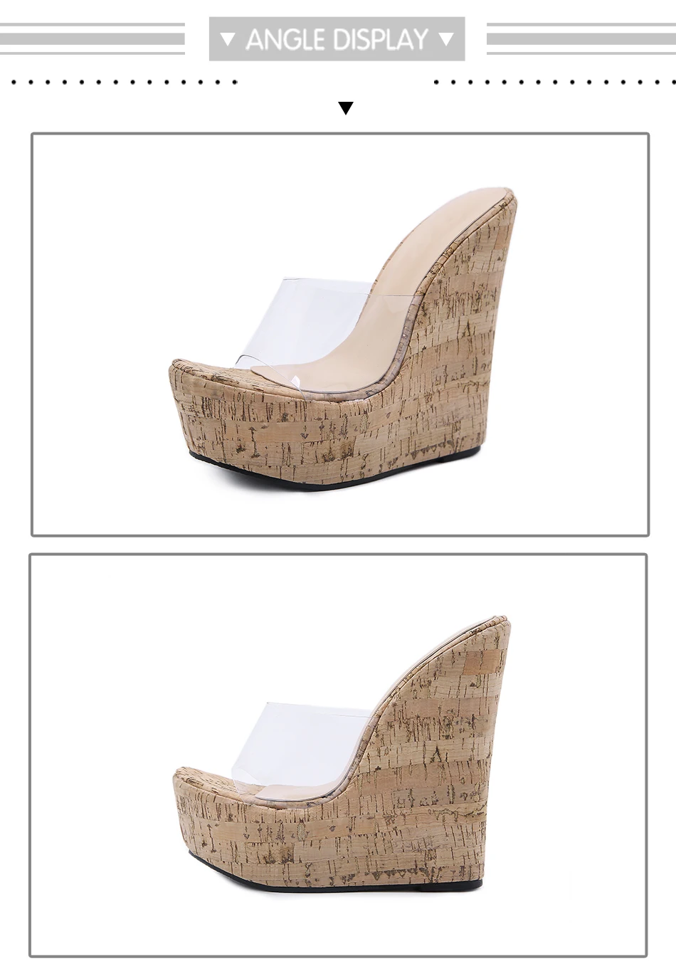 2020 New Summer Transparent Platform Wedges Sandals Women Fashion High Heels Female Summer Shoes
