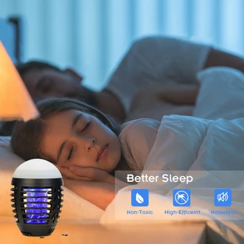 

LED Mosquito Killer Lamp Outdoor Pest Control Pest Repeller Zapper Insect Trap Light Portable Anti Mosquito Zapper Lamp