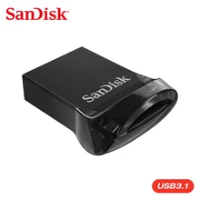 SanDisk ULTRA FIT USB 3.1 FLASH DRIVE CZ430 128Gb 64Gb read speed up to 130MB/s 32Gb 16Gb Pendrive 3.1 Flash Drive memory stick