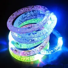 6 шт. светодиодный светящийся браслет вечерние концертные мигающие светящиеся Пузырьковые браслеты