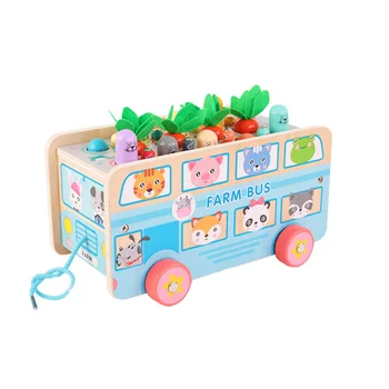 

1 Set Educational Funny Creative Educational Plaything Recognition Toy Whack-a-Mole Game Bus Toy for Toddler Children