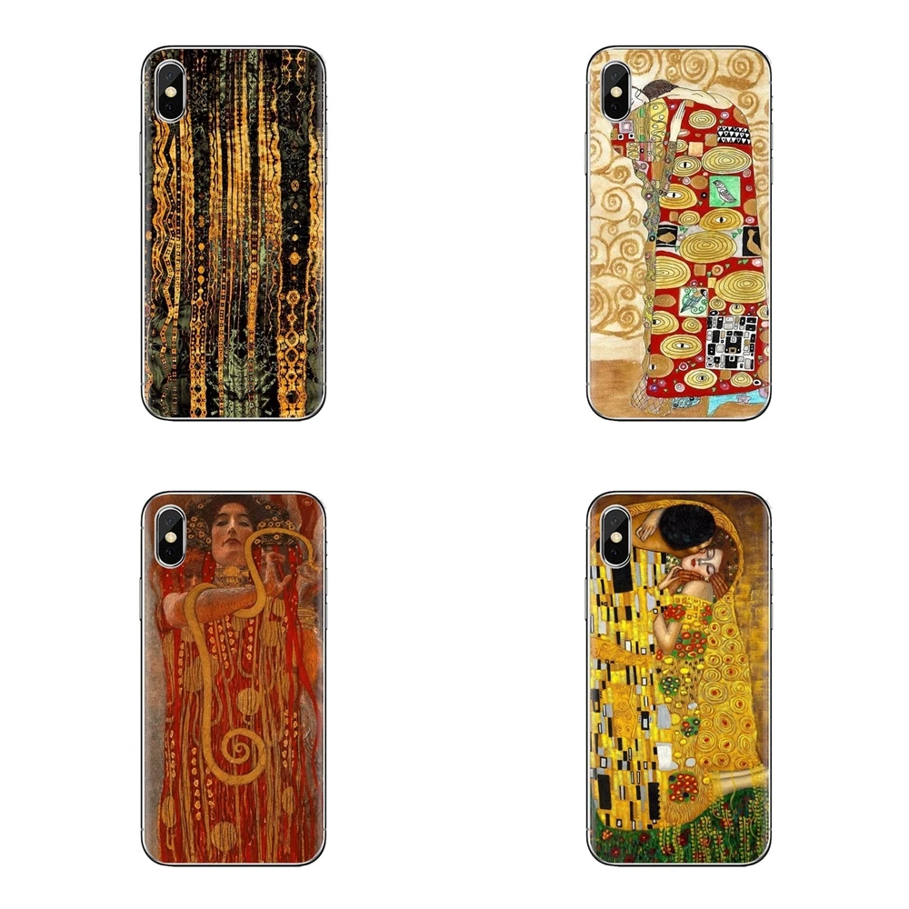 Soft Transparent Cases Covers For Xiaomi Redmi 4A S2 Note 3 3S 4 4X 5 Plus 6 7 6A Pro Pocophone F1 Gustav Klimt kiss |
