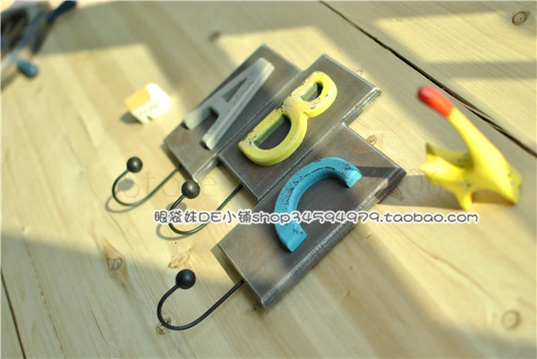 Creative Handmade Wooden Clothes Hook Door Key Hook Wall Coathang Wall Wall Coat Hooks for Wall