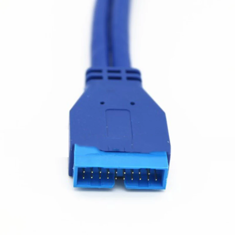 10 шт. двойной 2 порта USB 3,0 A Тип Штекерный к 20 pin разъем адаптера шнур 0,3 м