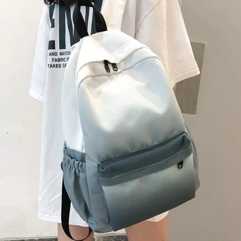 

JOYPESSIE Fashion Women Backpack Student Bookbag College Mochilas Female Waterproof Travel Nylon Girls Men Black Schoolbags