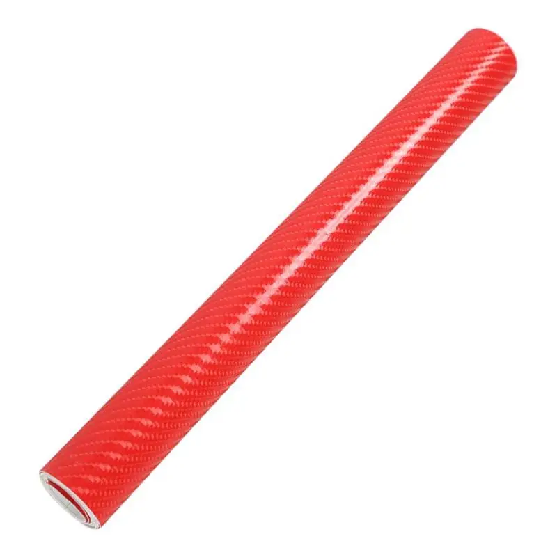 VODOOL Red 4D Carbon Fiber Vinyl Car Stickers Auto Motorcycle Wrap Sheet Roll Film Decor Sticker Decals Car Styling Accessories