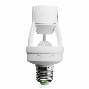 

E27 Easy Install 110-240V Uniiversal Home Office Converter Ceiling Infrared PIR Motion Sensor Lamp Base