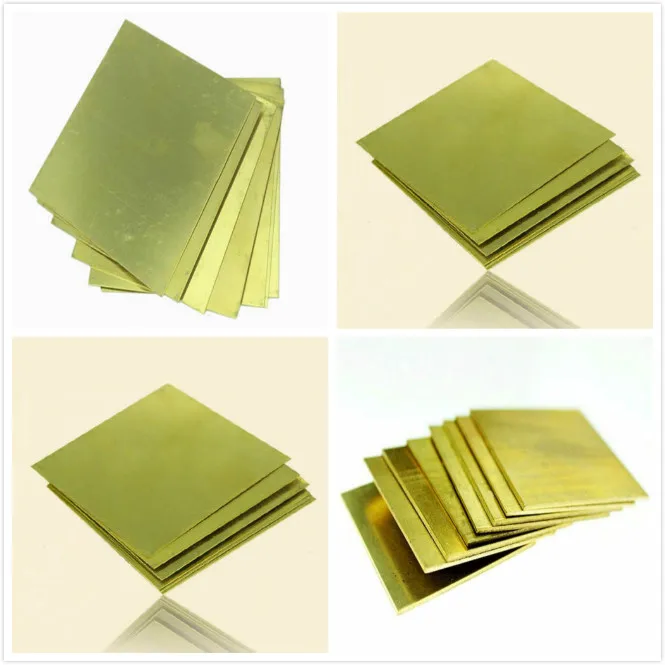 Brass Sheet Plate 1pcs 100x100mm