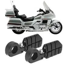 2 шт. 32 мм черные подножки для мотоцикла подножка с креплением, пригодный для Honda GoldWing GL1500 GL1800 мотоцикл Highway подножки
