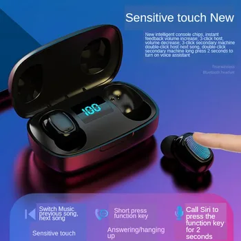 

T10S TWS Bluetooth V5.0 Earphones Wireless With Microphone Sports Waterproof Headsets Charging Box For Android System