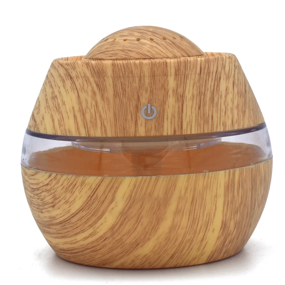 Wood Grain Colorful Mini USB round Ball Aromatherapy Humidifier Ultrasonic Air Water Replenishing Instrument Atomizer Customizab