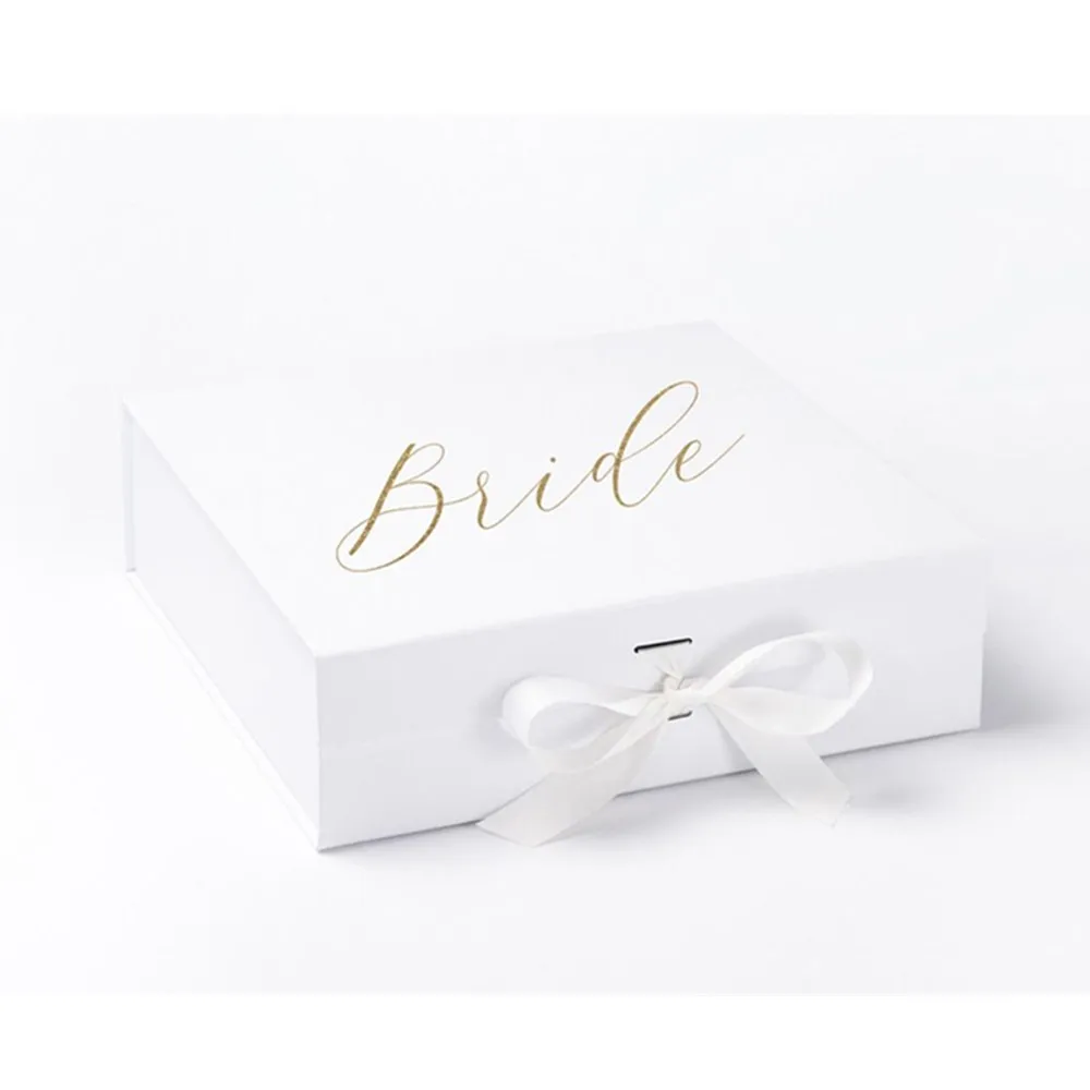 Personalized white Bridesmaid Box Birthday Gift Box rose Bridesmaid Proposal Box Bride Box Will you be my maid of honor box afbeelding