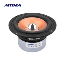 AIYIMA 1 шт. 4 дюймовый динамик вуфера драйвер 4 Ом 20 Вт аудио звуковой динамик бас пуля анти-магнитный громкий динамик DIY домашний кинотеатр