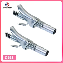 2 шт. 5 шт. 10 шт. Boeray Серебряный сверхмощный быстросъемный смазочный пистолет муфта, 10000 фунтов/кв. дюйм 1/" NPT двойная ручка держатель смазки Zerk