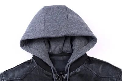 Merk Aankomen Nieuwe Motorfiets Lederen Jassen Mannen Polar Fleece Hood Afneembare Pu Kunstleer Mannen Biker Jas LX1463 Merk Aankomen Nieuwe Motorfiets Lederen Jassen Mannen Polar Fleece Hood Afneembare Pu Kunstleer Mannen Biker Jas LX1463