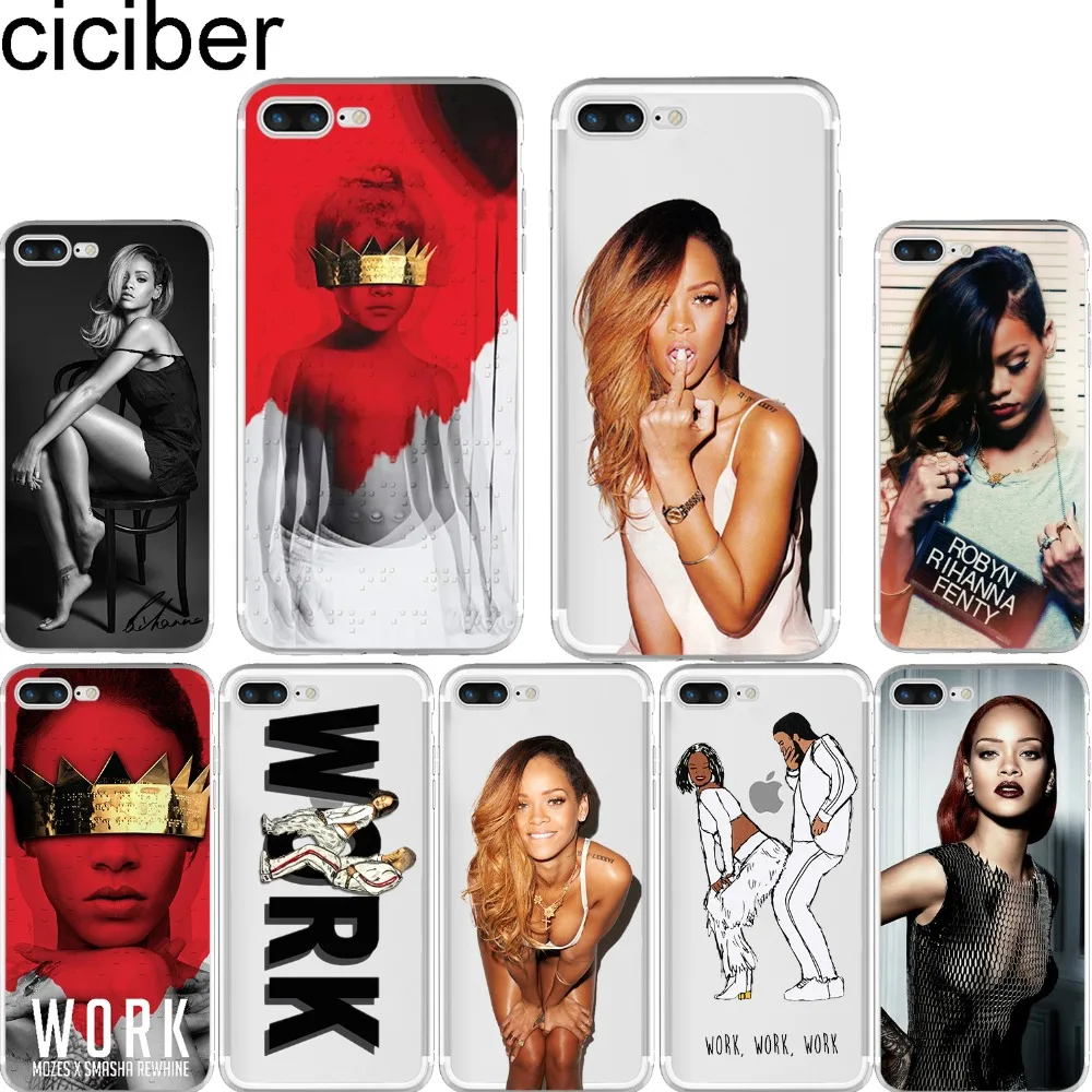 Ciciber чехлы для телефонов Rihanna анти рабочий Дрейк мягкий силиконовый чехол из ТПУ