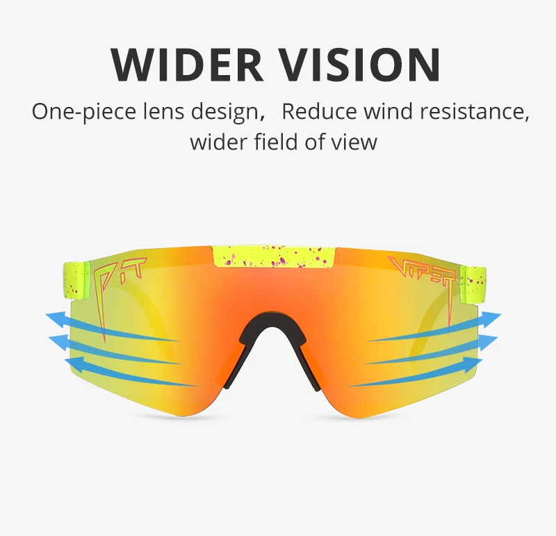 pit viper High Quality Polarized Sunglasses Flat Top Windpro of Sport Fashion Eyewear TR90 Silver Frame Mirrored Lens Sun Glass best sunglasses for women