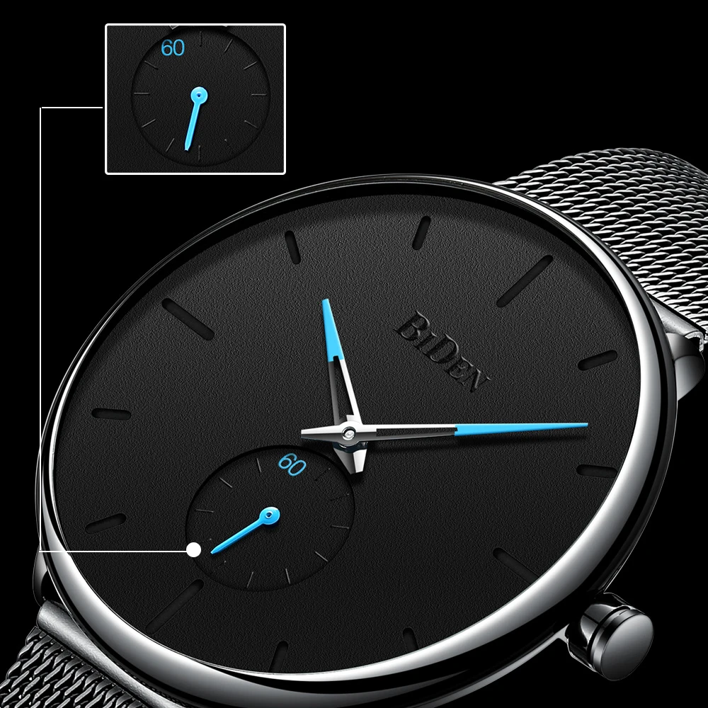 Najtaniej Moda męska zegarki Top marka luksusowy zegarek kwarcowy męski prosty zegar Relogio Masculino ze stali nierdzewnej zegarek wodoodporny