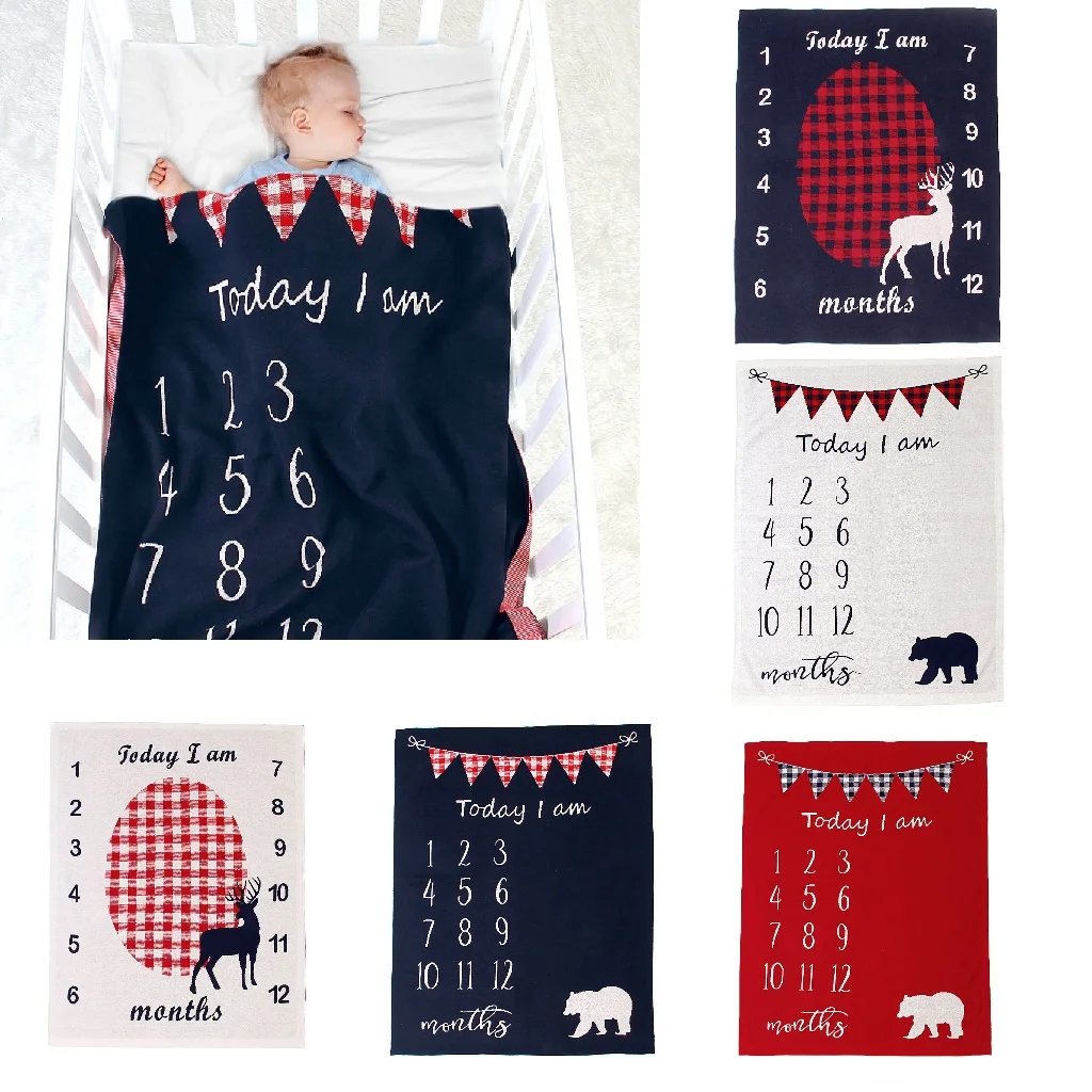 Рождественские полотенца для новорожденных мальчиков и девочек с буквенным