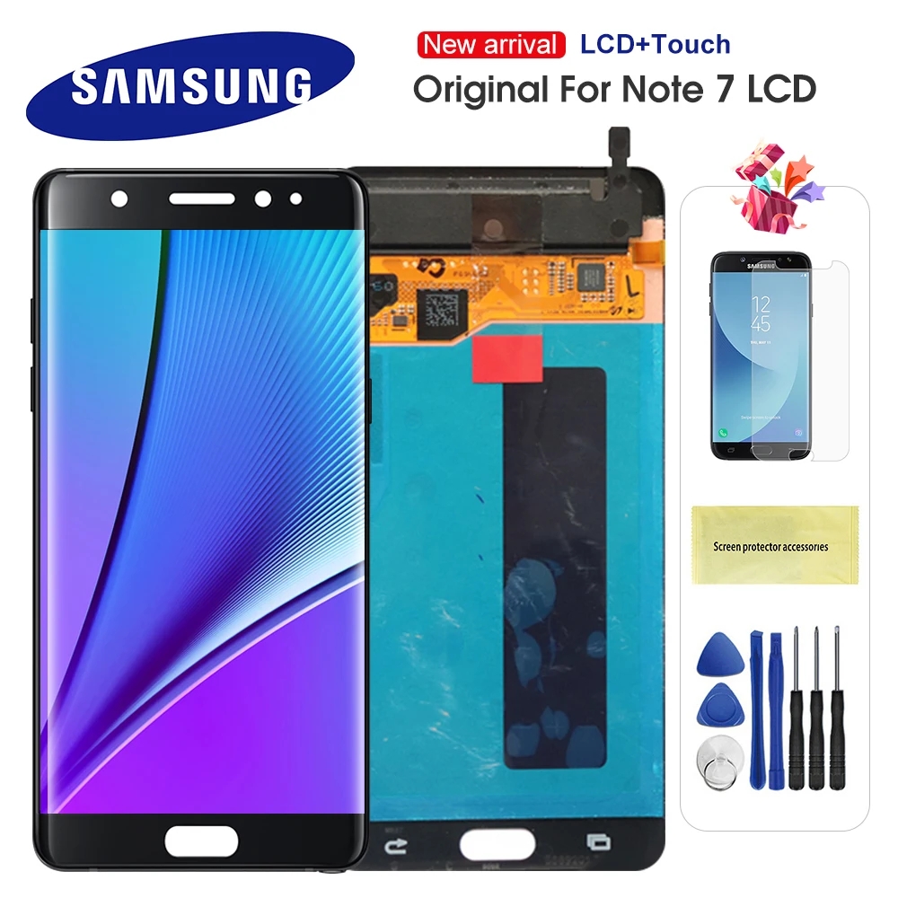 Original Super AMOLED LCD For Samsung Galaxy Note7 Note 7 LCD Display Touch Screen Digitizer Assembly 1